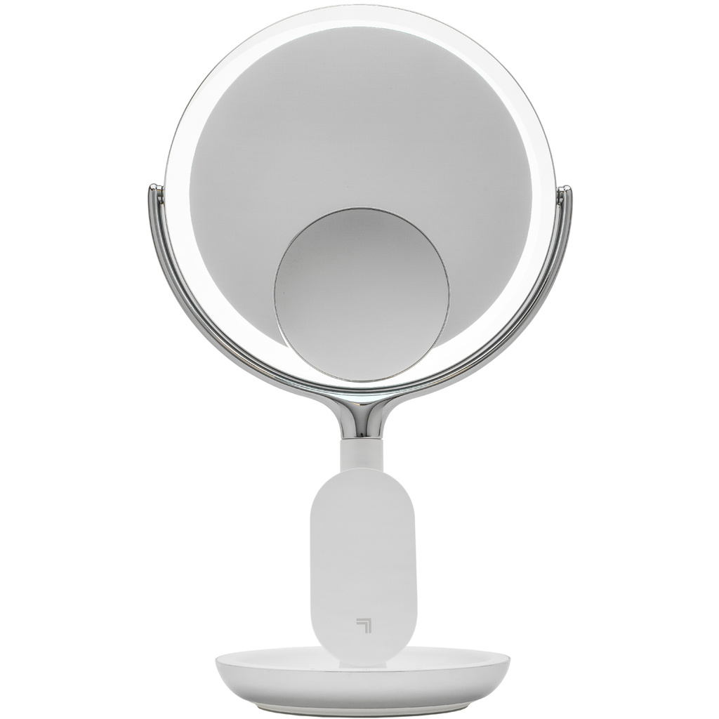 Bathroom Wireless Charger with Mirror Round LED 8inch