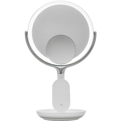 Bathroom Wireless Charger with Mirror Round LED 8inch