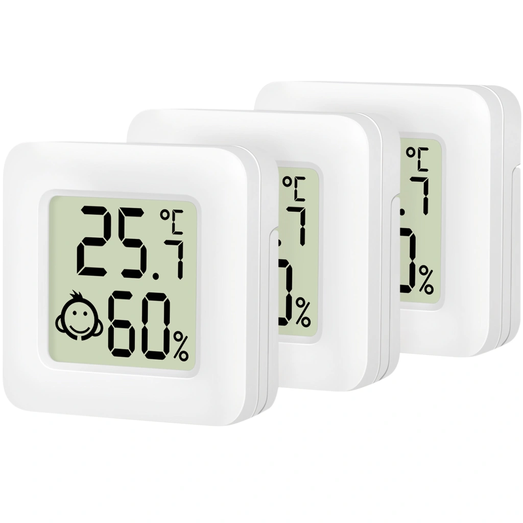 Digital Mini-termometer/hygrometer 3-pack