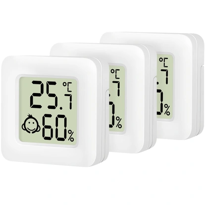 Digital Mini-termometer/hygrometer 3-pack
