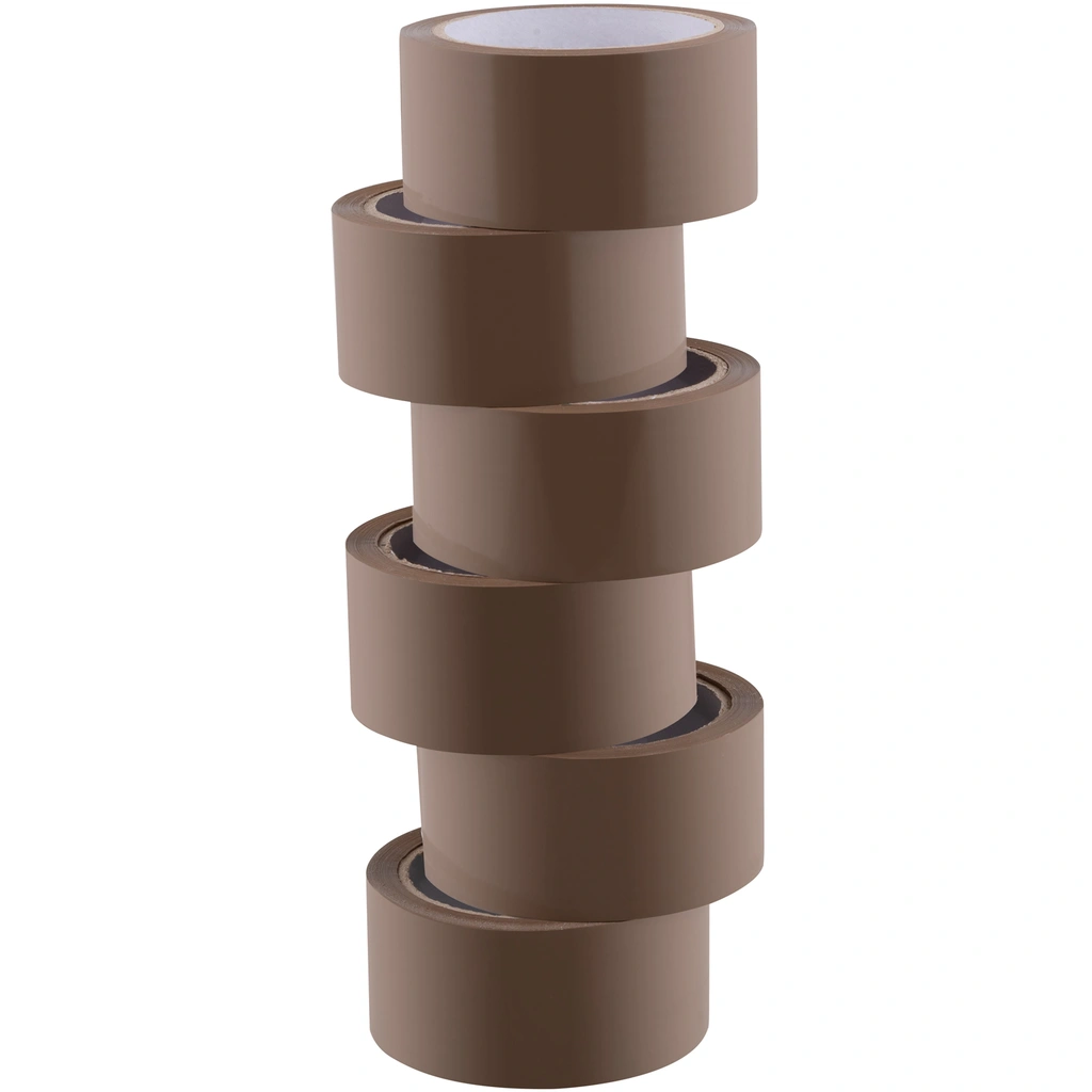 Packtejp Tyst 48 mm x 66 m Brun 6-pack