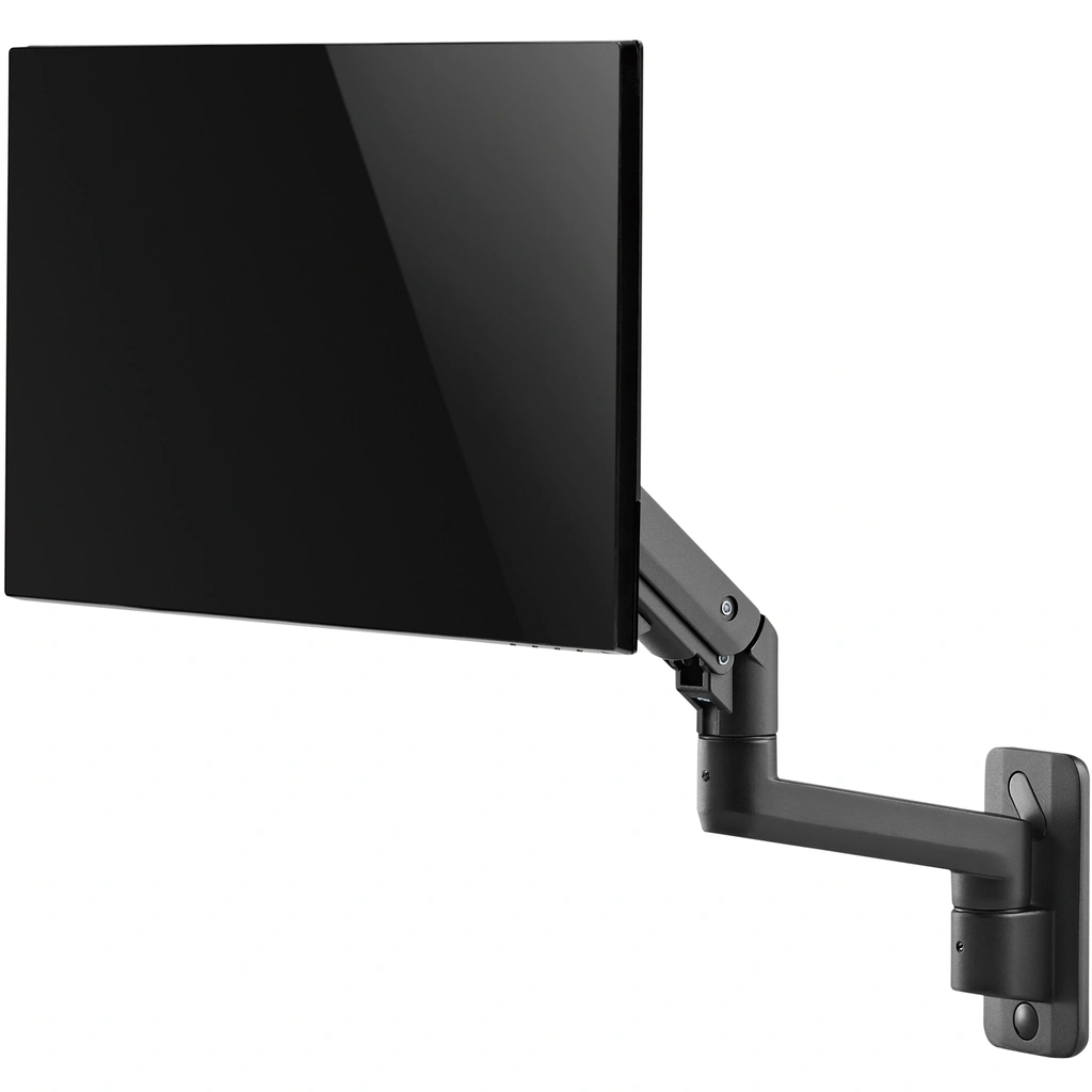 Monitor arm wall mount 17-49" gas spring 424mm max 20kg