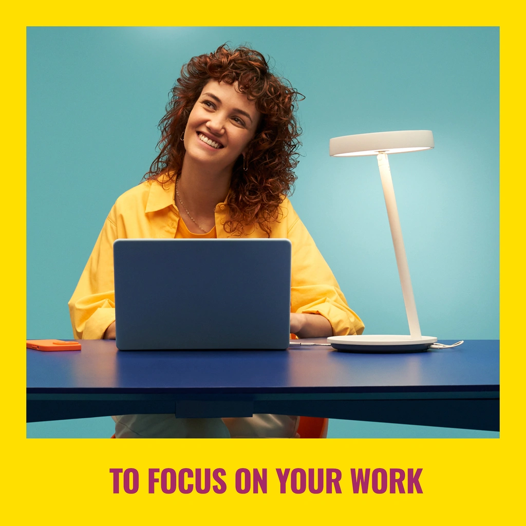 Portrait Smart skrivbordslampa/belysning för videosamtal 600lm