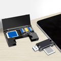 Minneskortsläsare USB-C + USB-A MicroSD - och SD-kort inkl. förvaring