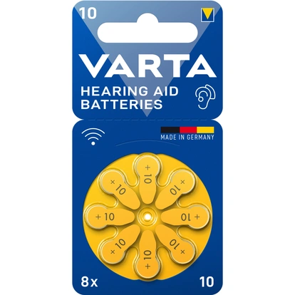 Hearing aid battery 10 / A10 / PR70 8-pack