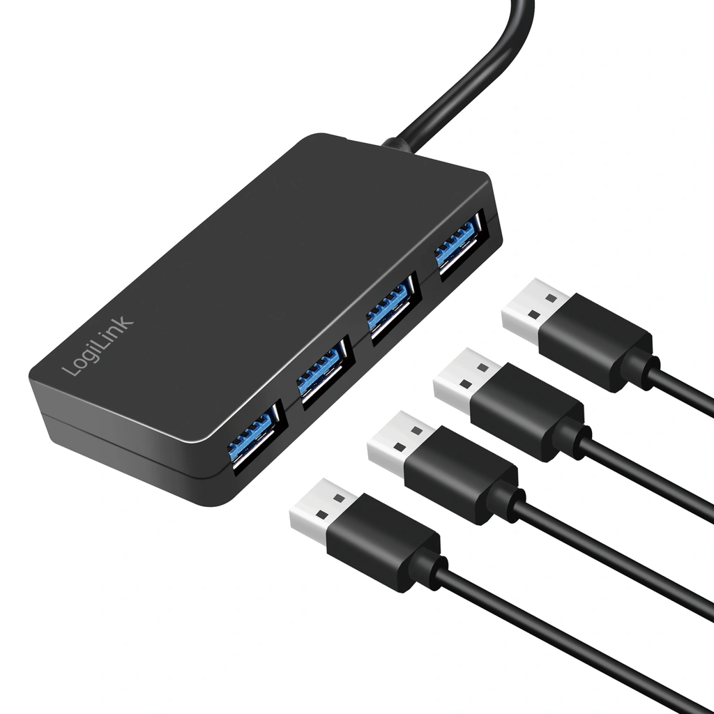 USB 3.0-hub (3.2 Gen1) 4 USB-A-portar