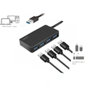 USB 3.0-hub (3.2 Gen1) 4 USB-A-portar