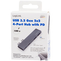 Dual USB 3.2 Gen2x2-hub 4-portar PD 100W