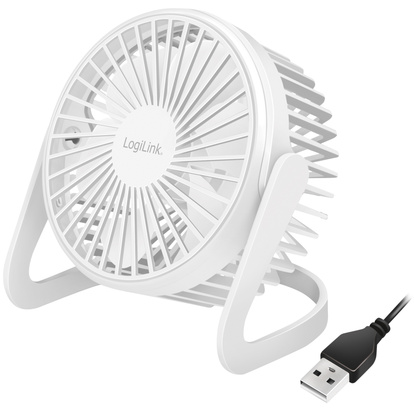 USB-fläkt Ø12,7 cm Vit
