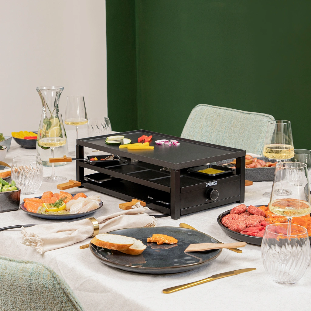 Raclette 162655  Black Steel Raclette för 8pers.
