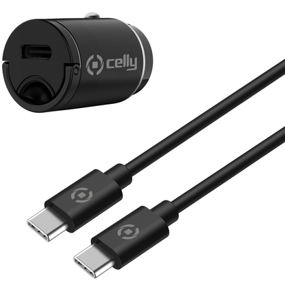 Billaddare Mini USB-C PD 20W + USB-C till USB-C-kabel