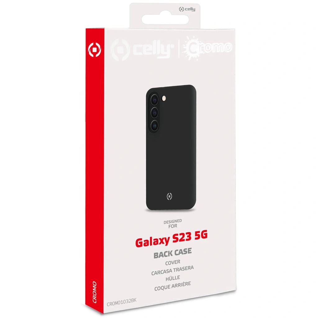 Cromo Soft rubber case Galaxy S23 5G Svart