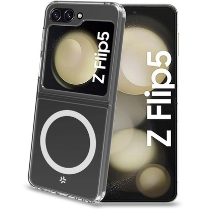Gelskinmag Magnetic TPU Cover Galaxy Z Flip 5 Transparent