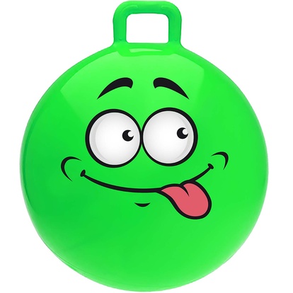 Hoppboll Funny Face, 55 cm Grön