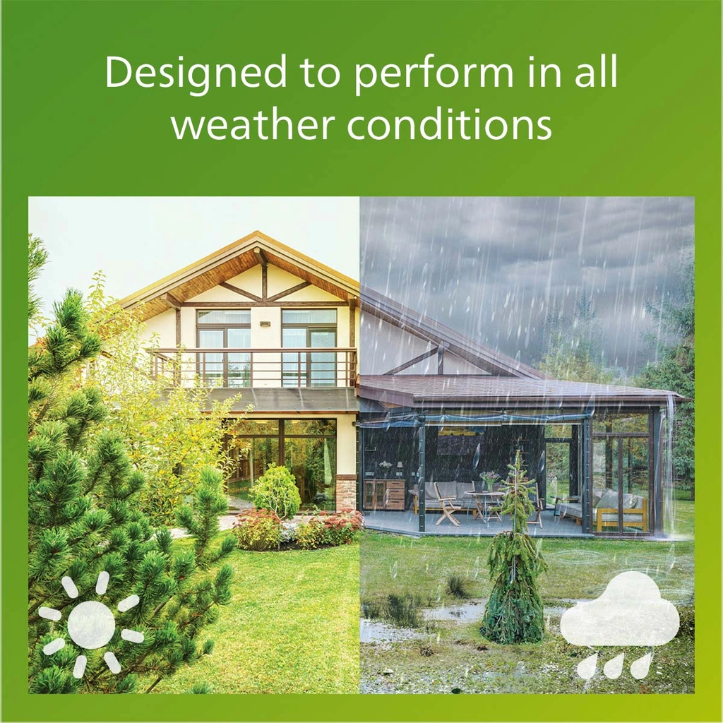 Fyve Vägglampa Vinklad Solcell Ultra Efficient LED 200lm Svart