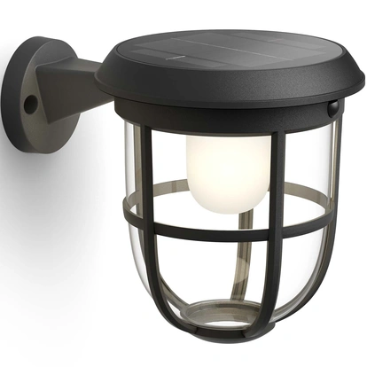 Radii Vägglampa Solcell Ultra Efficient LED 250lm Svart