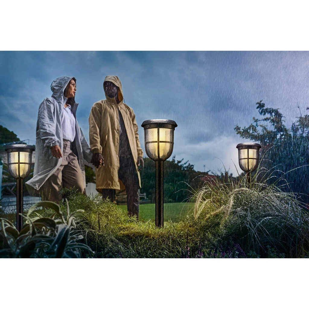 Radii Trädgårdslampa Solcell Ultra Efficient LED 250lm Svart
