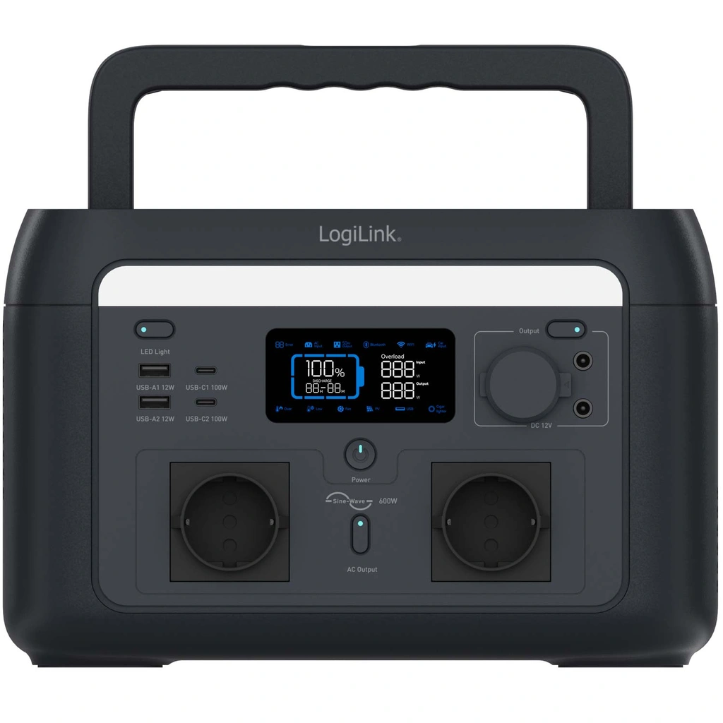 Portable Power Station 600W 512 Wh Tuya