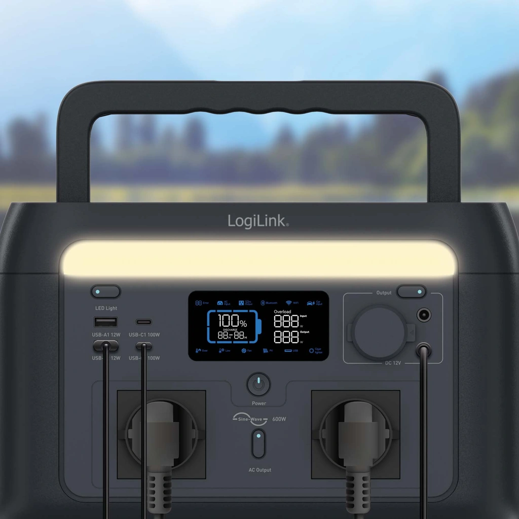 Portable Power Station 600W 512 Wh Tuya