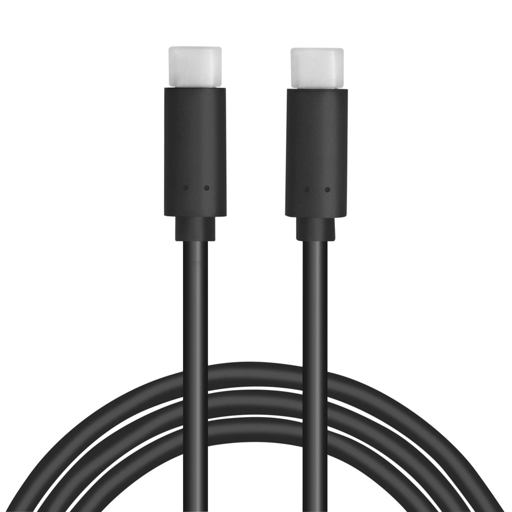 USB-C till USB-C Kabel 4K/60Hz 100W 0,5m Svart