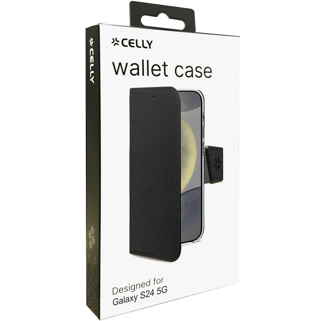 Wally Wallet Case Galaxy S24 5G Svart