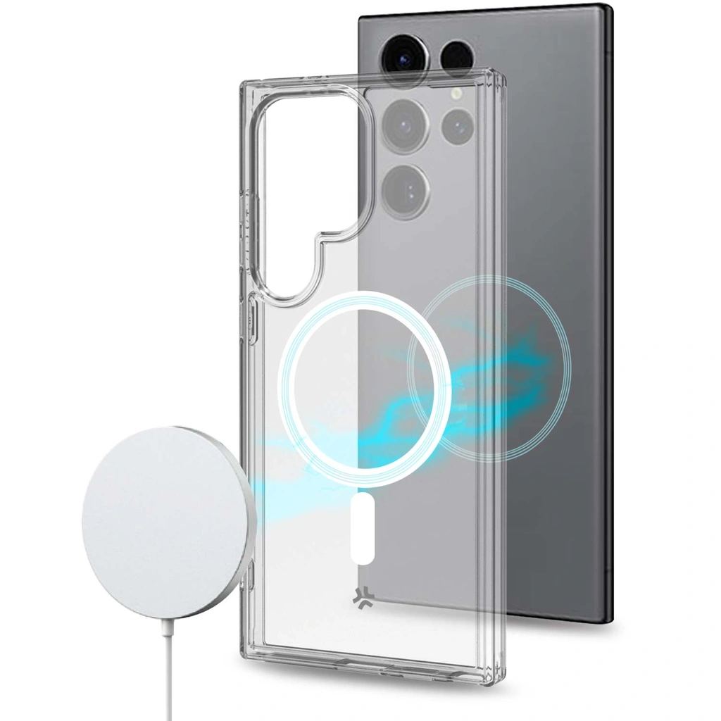 Gelskinmag Magnetic TPU Cover Galaxy S24 Ultra 5G Transparent