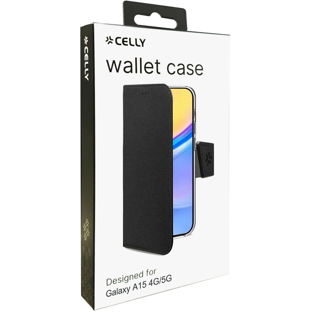 Wally Wallet Case Galaxy A15 4G / A15 5G Svart