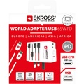 World Adapter MUV USB AC65PD 1xUSB-C PD + 1xUSB-A 65W