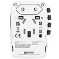 Världsreseadapter PRO Light USB AC45PD World PD 45W Jordad