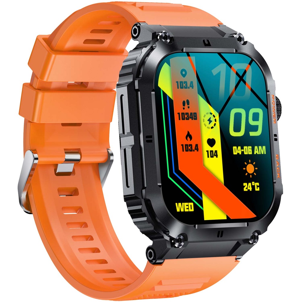 SWC-191O Bluetooth SmartWatch with heartrate, blood pressure and blood oxygen sensor & call function