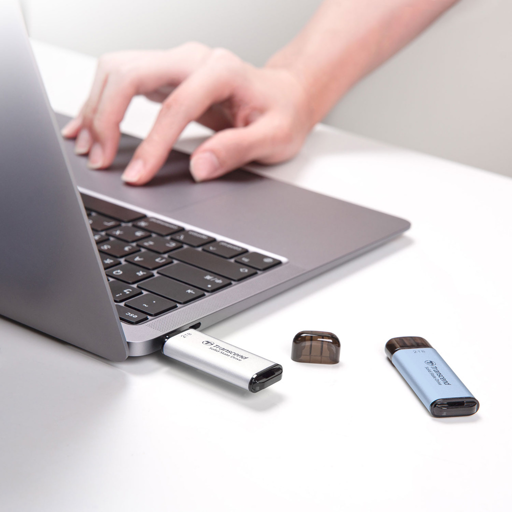 Portabel Mini SSD ESD300C USB-C 1TB 10Gbps (R1050/W950 Mb/s) Silver