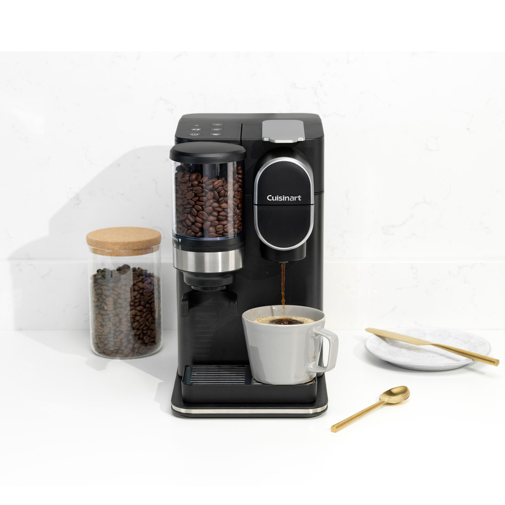 Kaffebryggare Singelfilterkoppbryggare med inbyggd Kvarn