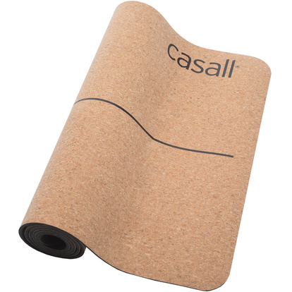 Yoga mat natural cork 5mm Natural cork/black