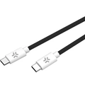 USB-C till USB-C Kabel flätad 60W 1,5m Svart