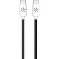 USB-C till USB-C Kabel flätad 60W 1,5m Svart