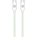 USB-C till USB-C Kabel flätad 60W 1,5m Grön