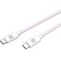 USB-C till USB-C Kabel flätad 60W 1,5m Rosa