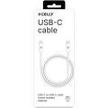 USB-C till USB-C Kabel flätad 60W 1,5m Vit