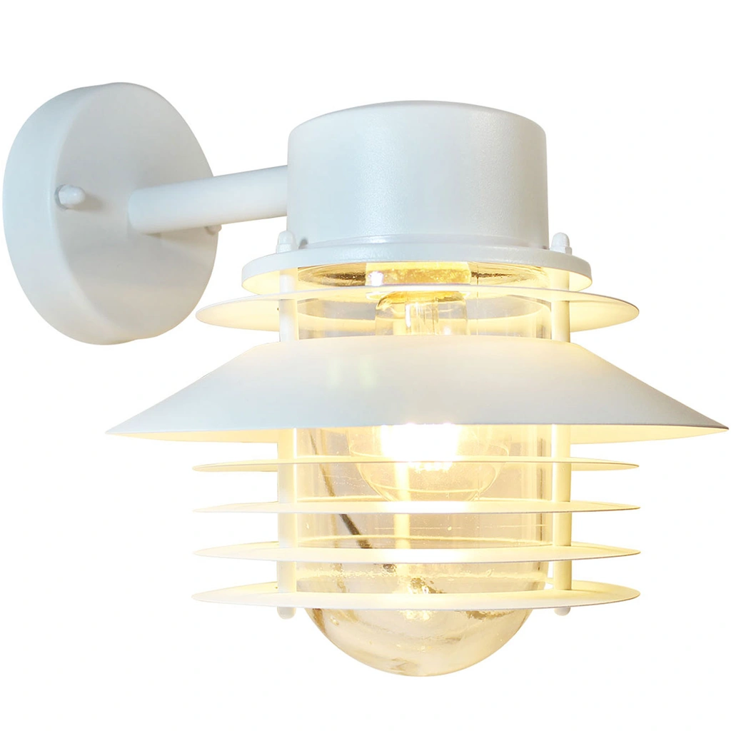 Stig Down Wall Light E27 Socket IP44 White