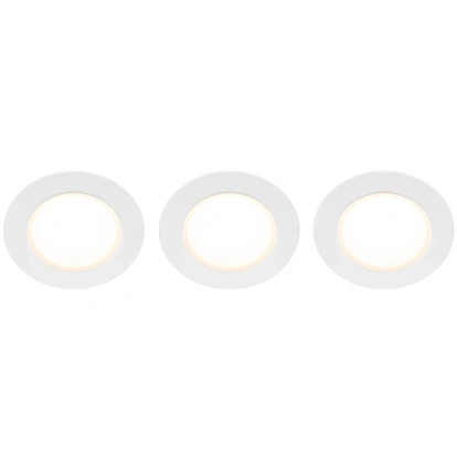 Doris 230V Dimbar downlight spotlight 3000K 400lm IP65 3-pack Vit