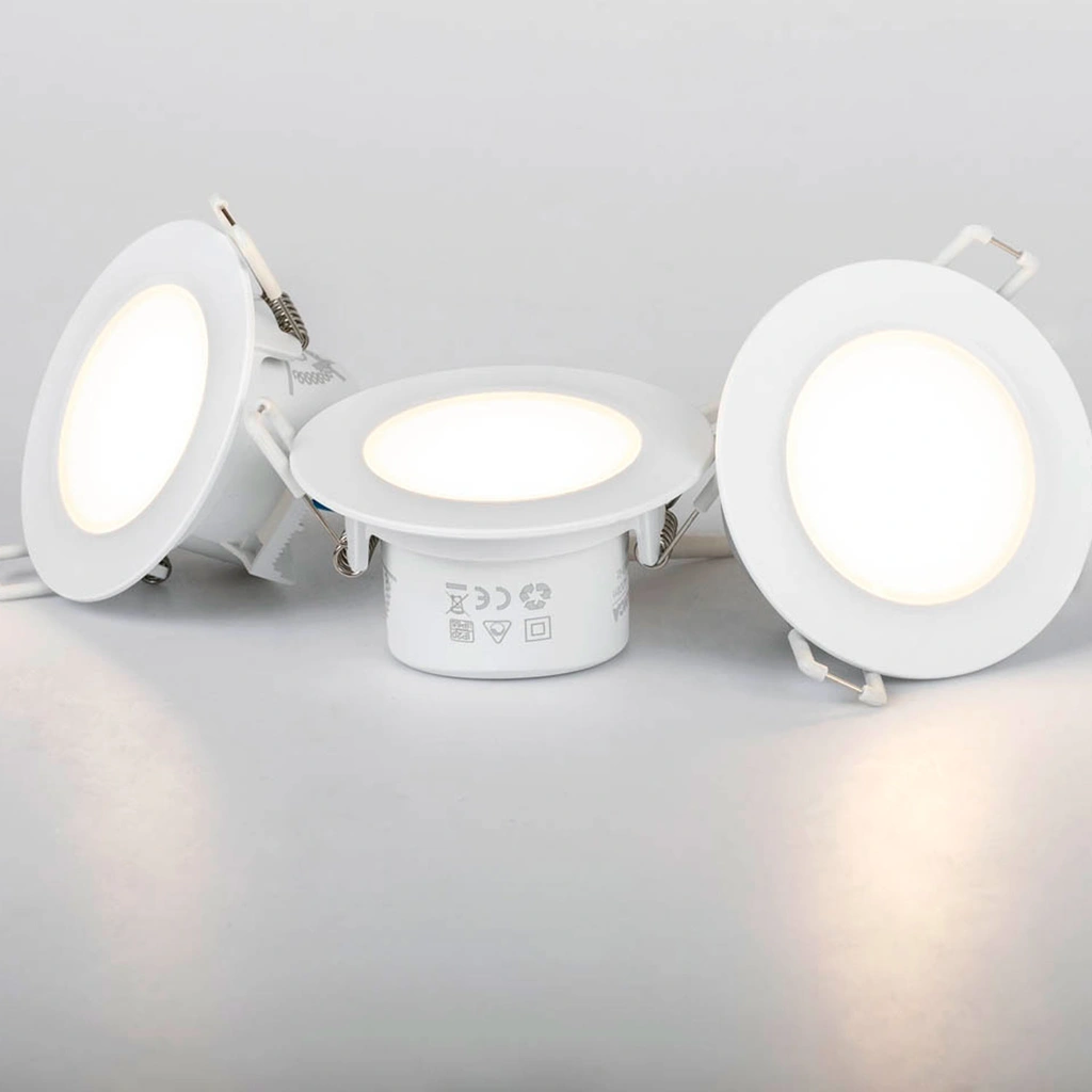 Doris 230V Dimbar downlight spotlight 3000K 400lm IP65 3-pack Vit
