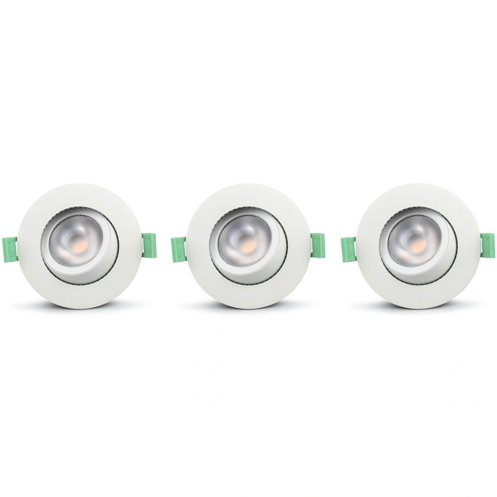 Ellen Infälld downlight Dim-to-Warm 520lm IP65 3-pack Vit 