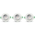 Ellen Infälld downlight Dim-to-Warm 520lm IP65 3-pack Vit 