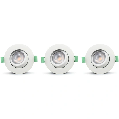 Ellen Infälld downlight Dim-to-Warm 520lm IP65 3-pack Vit 