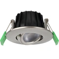 Ellen Infälld downlight Dim-to-Warm 520lm IP65 3-pack Borstad stål