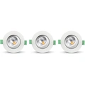 Lisa Dimbar Infälld downlight 3000K 600lm IP65 3-pack Vit
