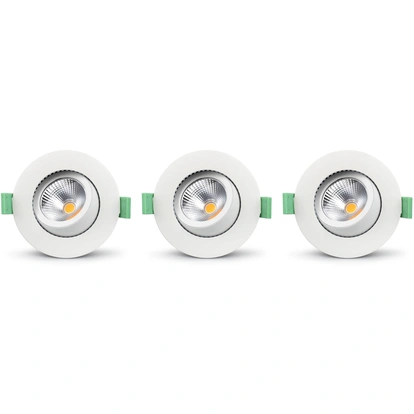 Lisa Dimbar Infälld downlight 3000K 600lm IP65 3-pack Vit