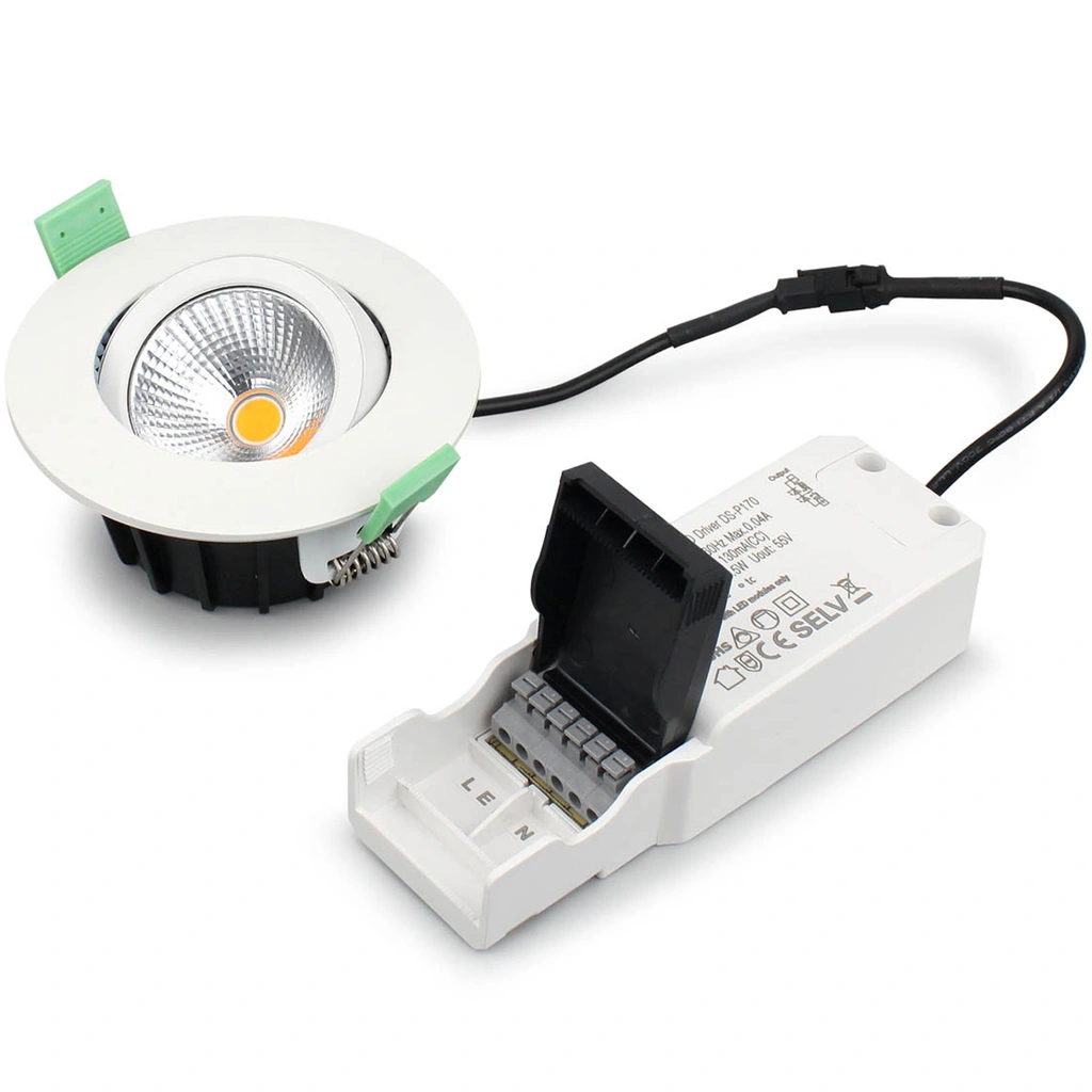 Lisa Dimbar Infälld downlight 3000K 600lm IP65 3-pack Vit