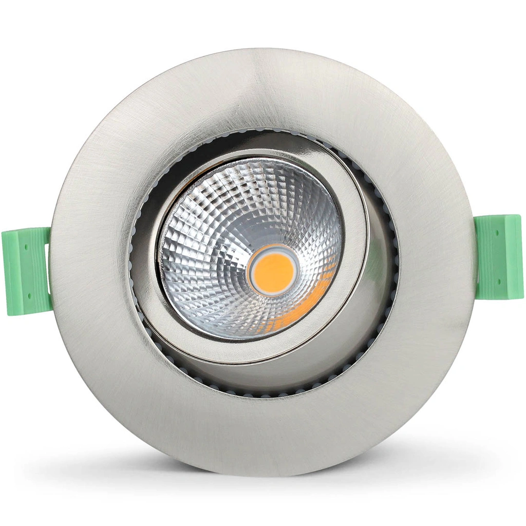 Lisa Dimbar Infälld downlight 3000K 600lm IP65 1-pack Borstad stål  