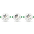 Sanna Dimbar Infälld downlight 3000K/4000K 520lm IP65 3-pack Vit 